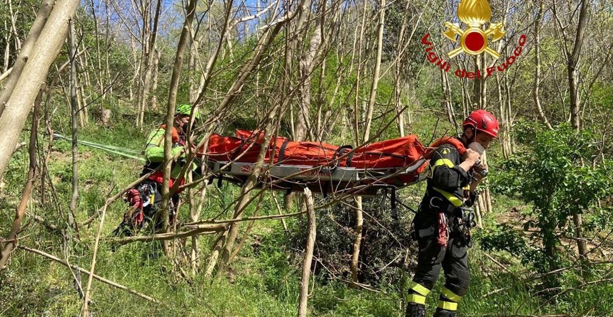 Ciclista Cade Sui Colli Euganei Elitrasportato Allospedale Tgpadova