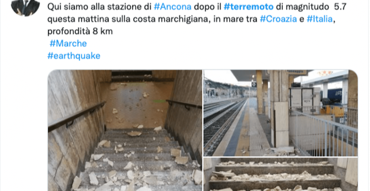 Su Twitter Le Prime Foto Dei Danni In Seguito Al Terremoto Ecco La