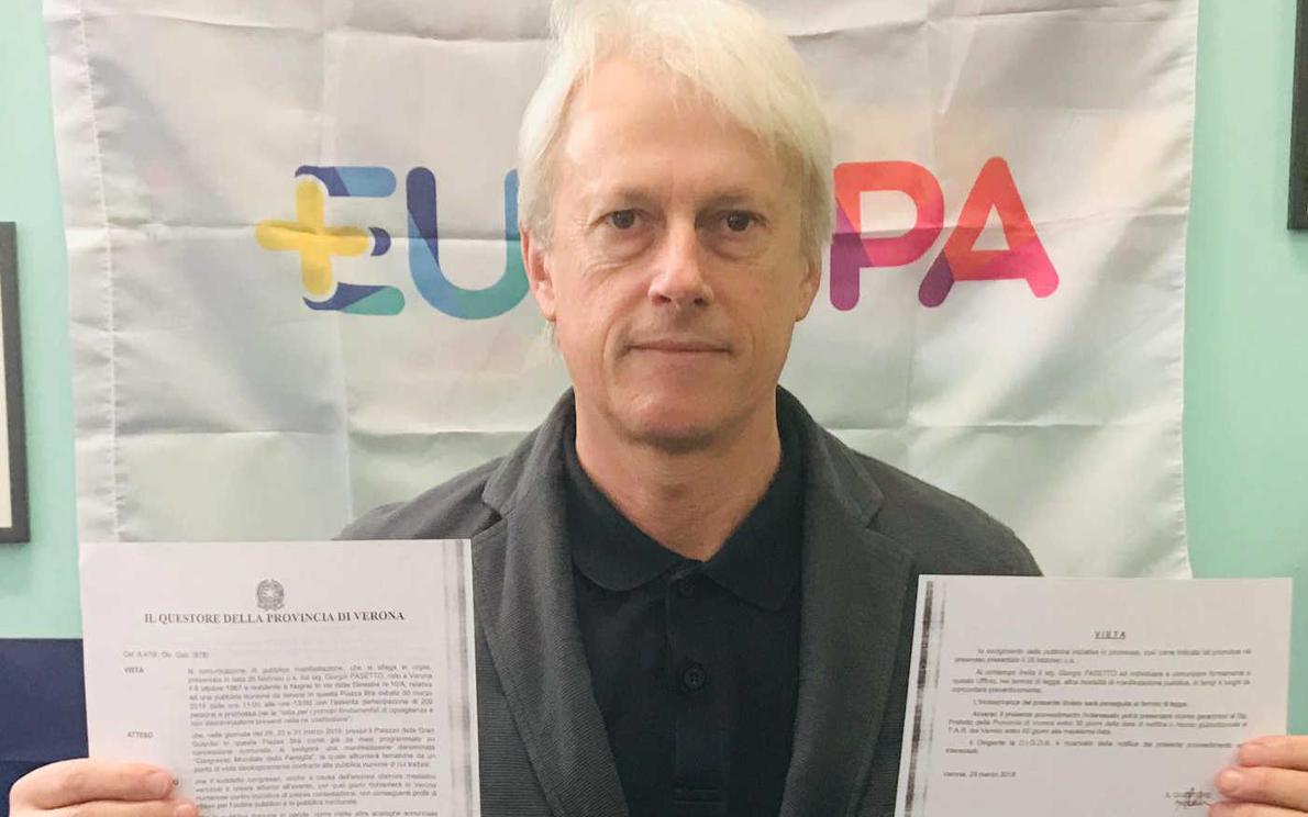 Il veronese Pasetto nuovo portavoce di +Europa