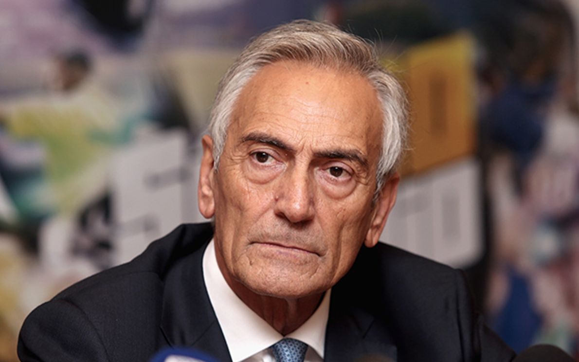 Il presidente della Figc Gravina