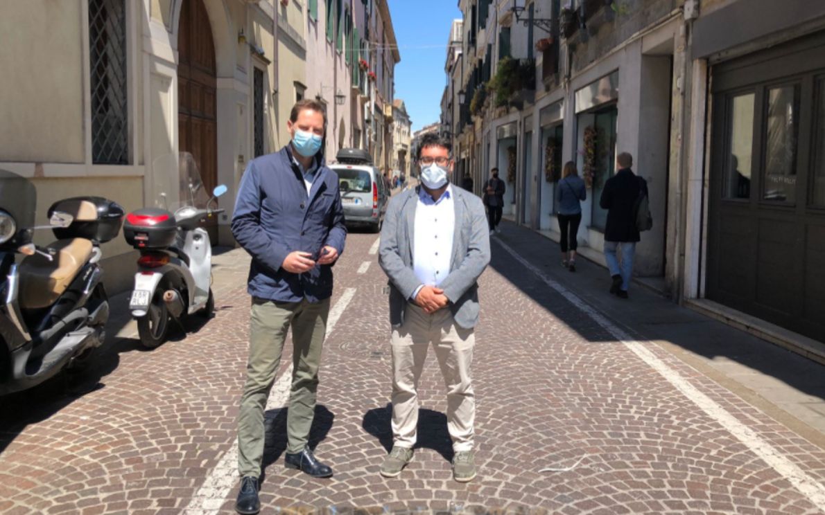 Nuove zone pedonali in centro