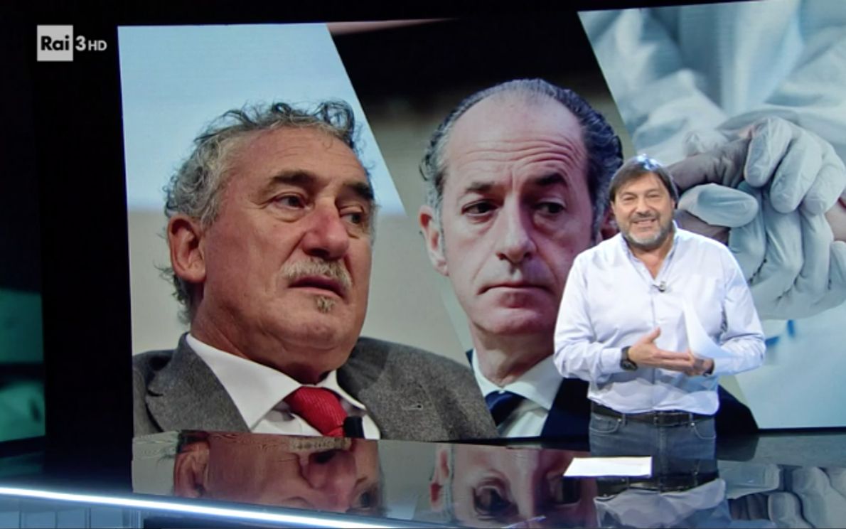Un frame del servizio di Report