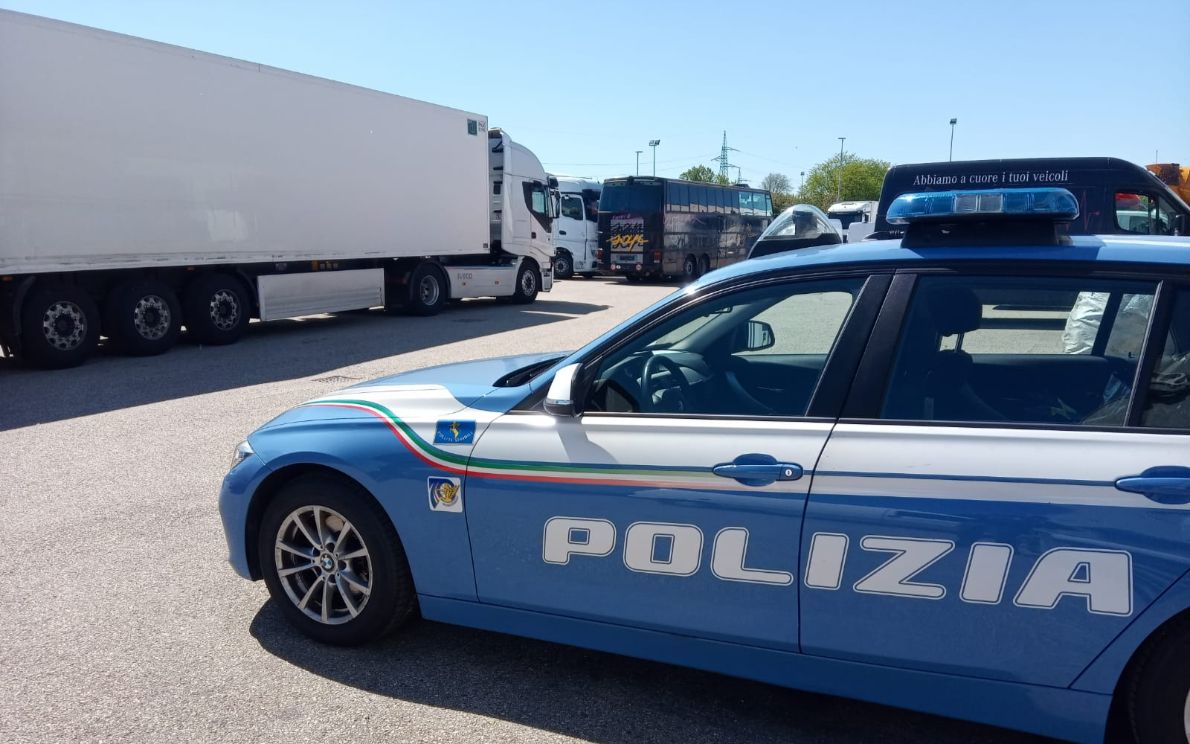 L’intervento della Polizia Stradale