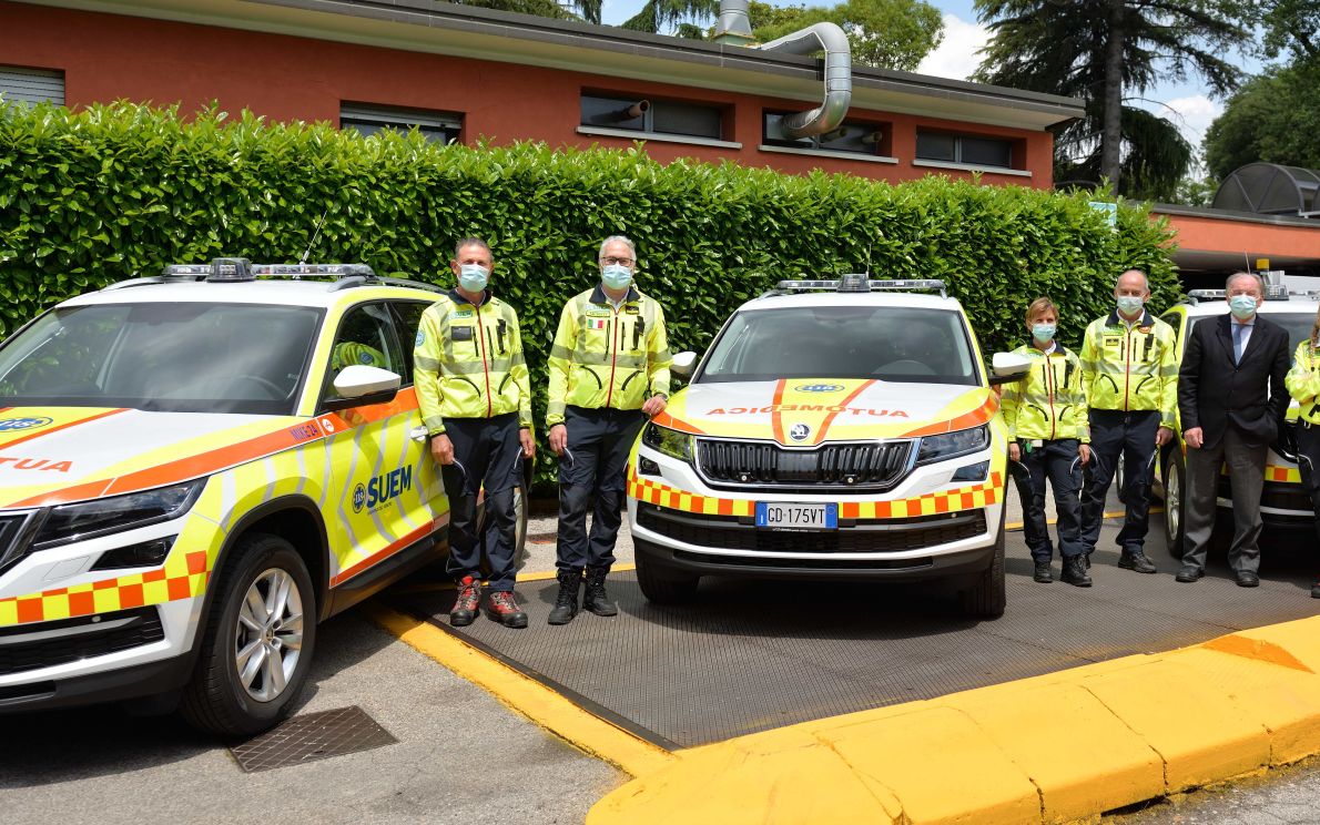 Le nuove auto mediche del 118