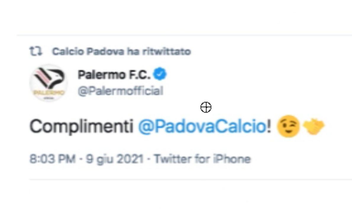 tweet Palermo Calcio
