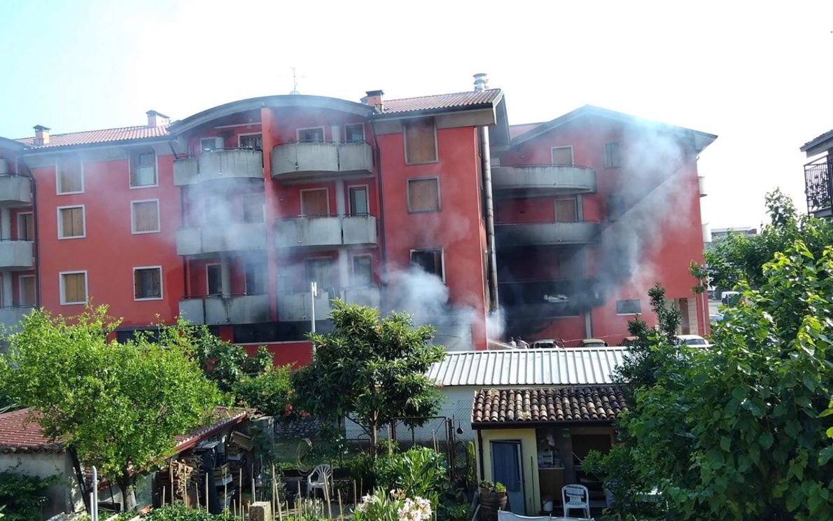 Incendio a Villafranca