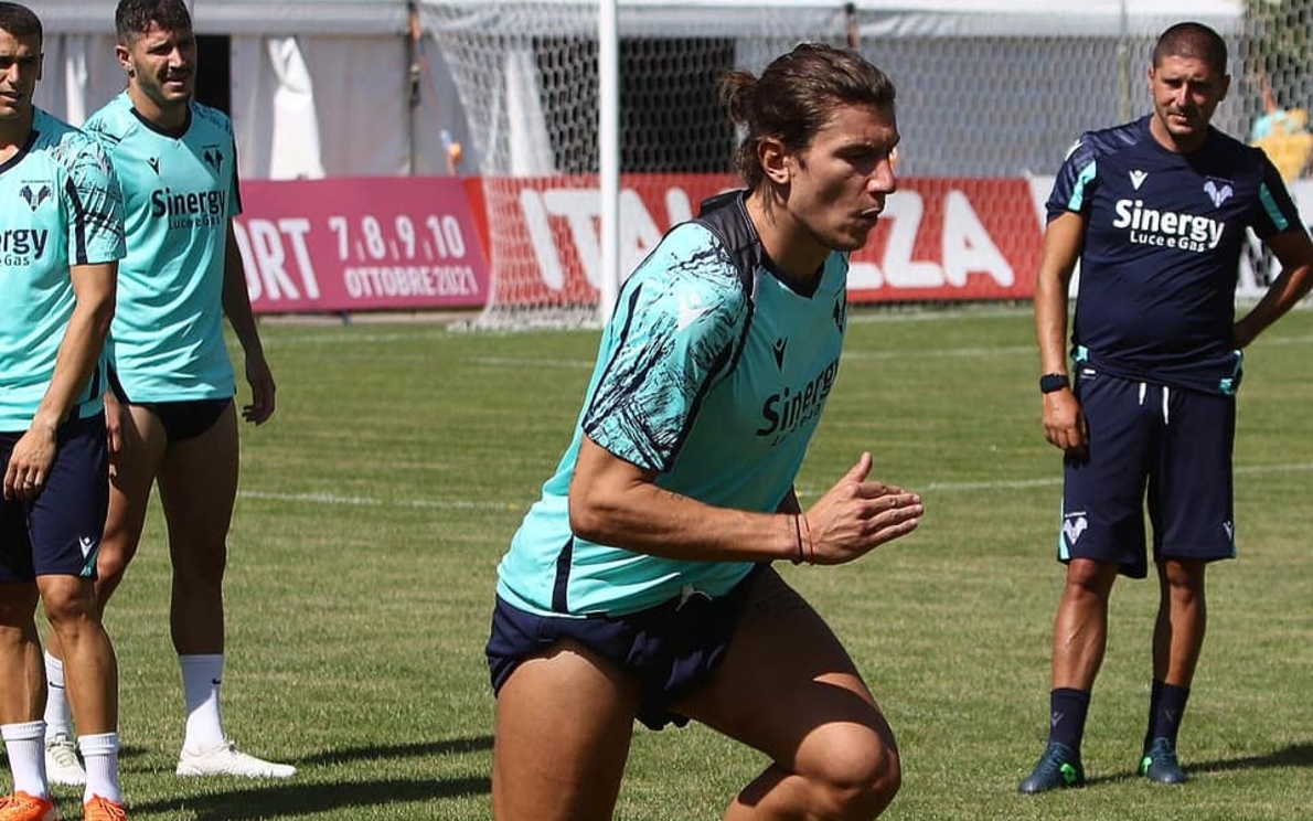 Giangiacomo Magnani durante il ritiro (foto Grigol