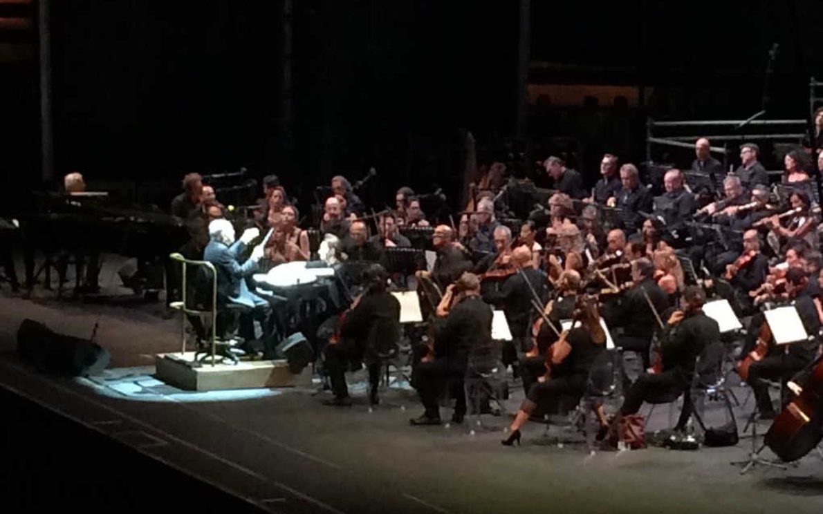 Ennio Morricone dirige l&#8217;orchestra