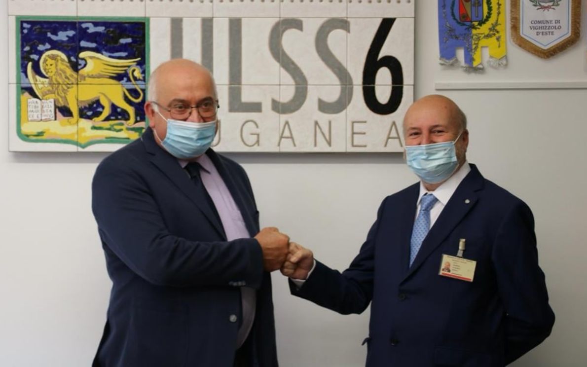 Paolo Fortuna e il dottor Maurizio Schiavon