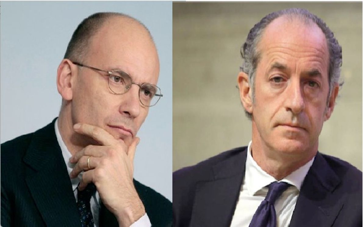 Enrico Letta e Luca Zaia