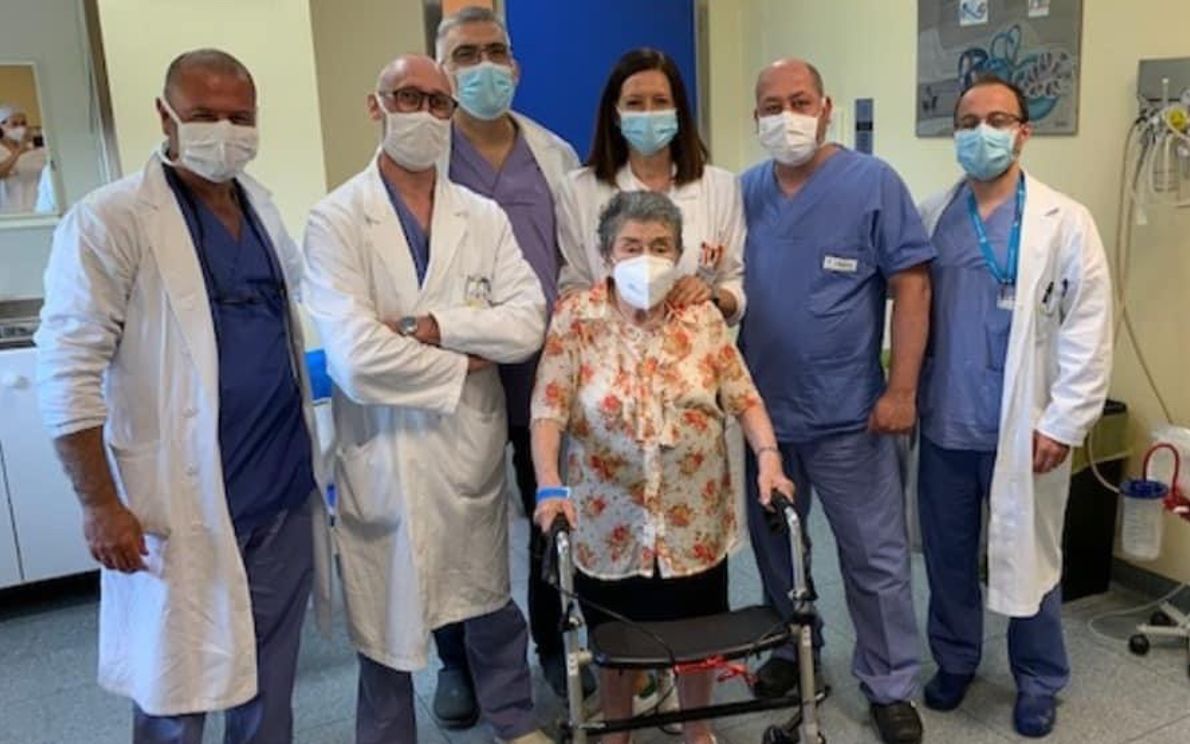 Anziana di 82 anni operata all