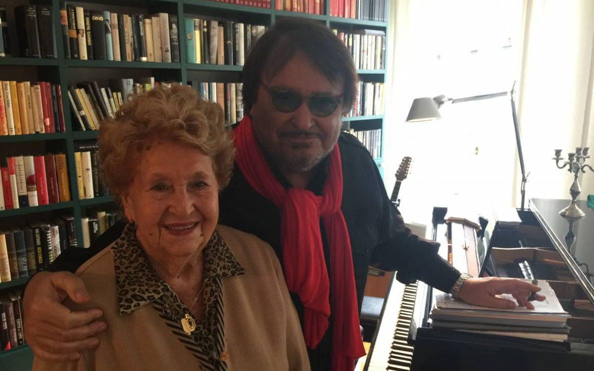 Umberto Smaila con la madre