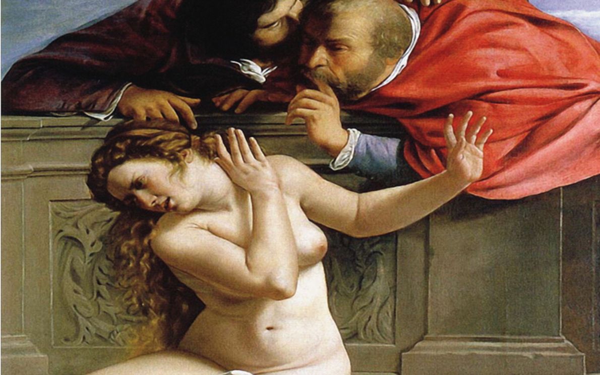 Quadro Artemisia Gentileschi, \&#8221;Susanna e i vecchioni\&#8221;