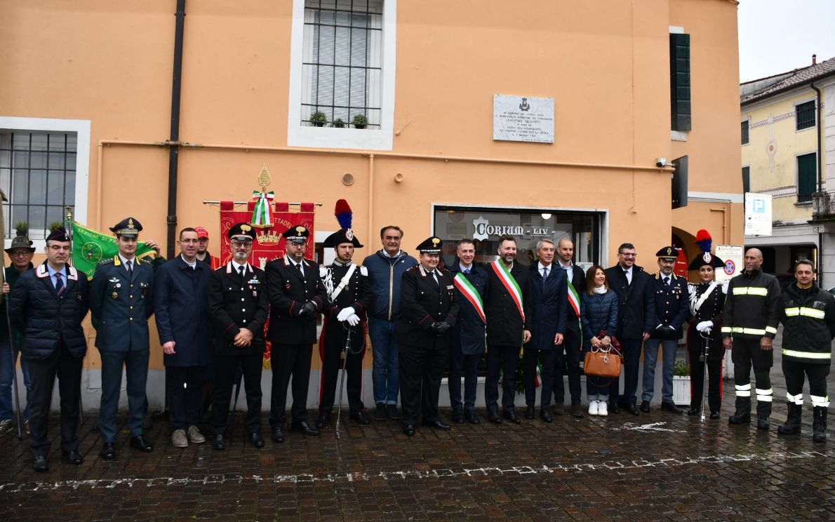 Cittadella, targa ricordo Maresciallo Facchetti