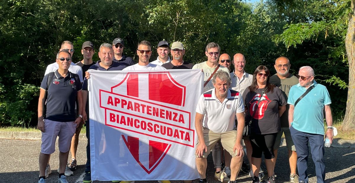 Appartenenza Biancoscudata parte per Palermo