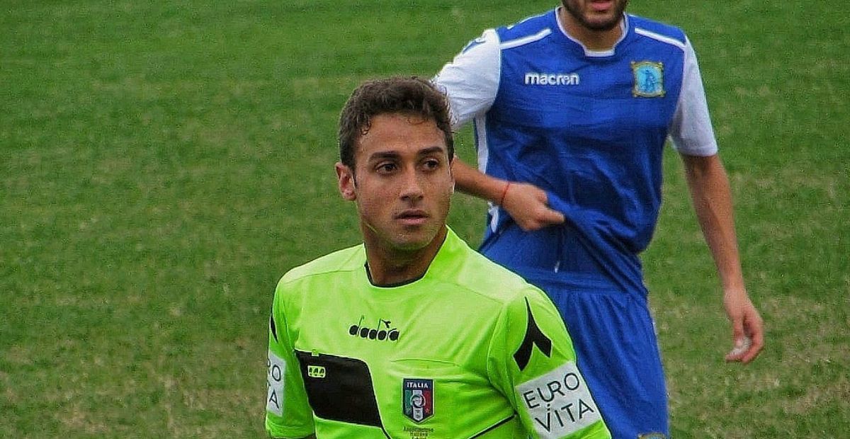 L’arbitro Valerio Pezzopane (foto L’Aquila blog)