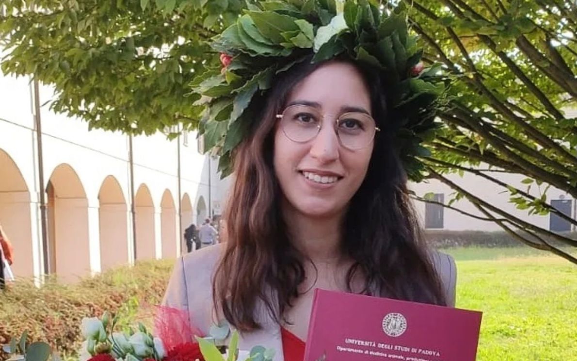 Chiara Santoli il giorno della laurea