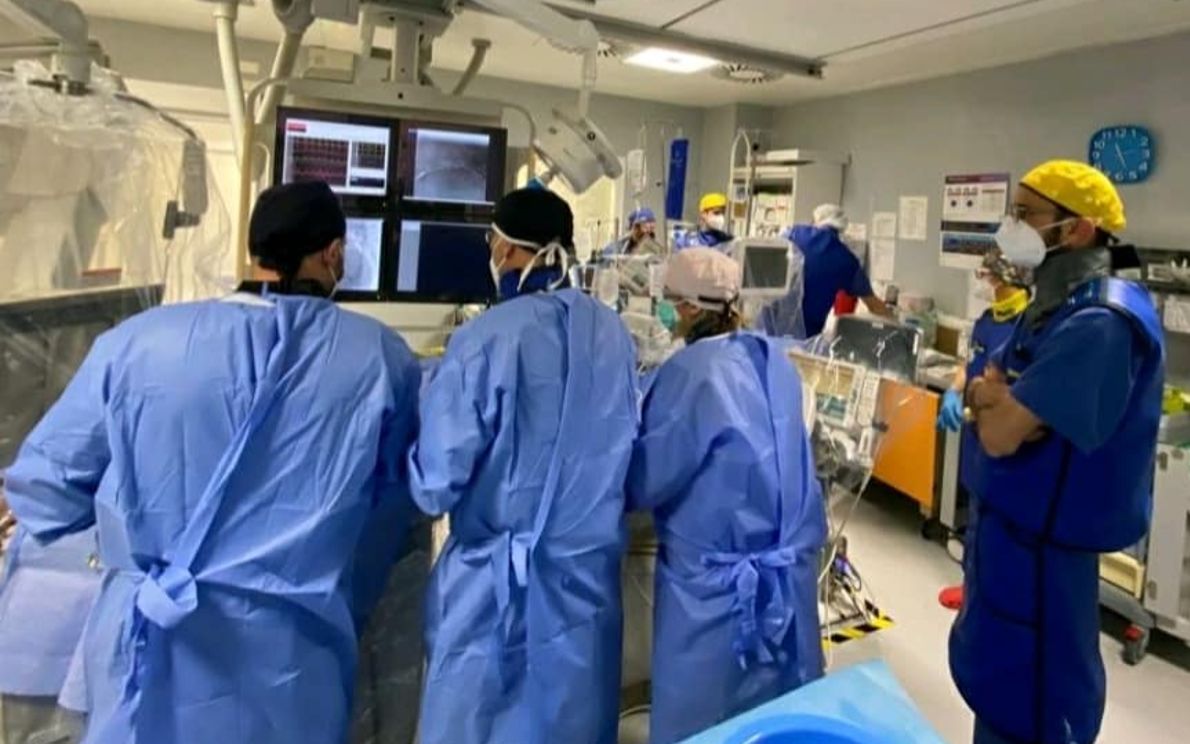 Team del Laboratorio di Emodinamica Schiavonia