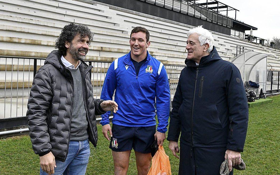 Tommasi con Italrugby