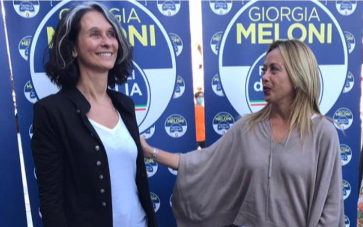 Serena Cubico con Giorgia Meloni