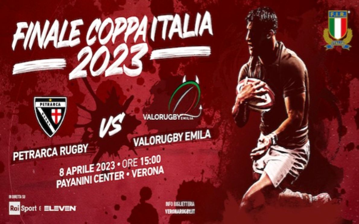 Rugby, finale di Coppa Italia 2023 al Payanini Center sabato 8 aprile