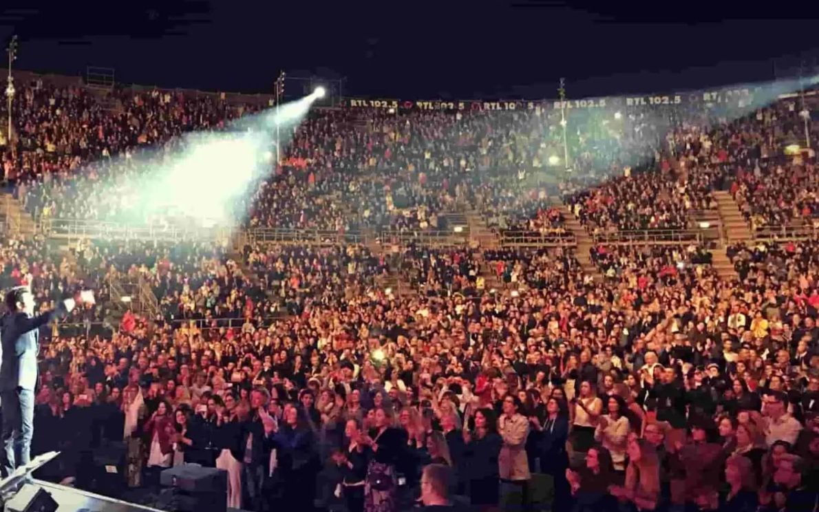 Un concerto in Arena (foto d’archivio)