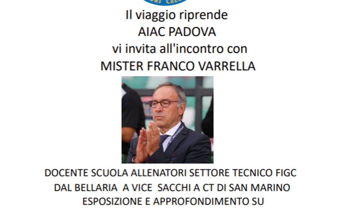 Franco Varrella torna a Padova