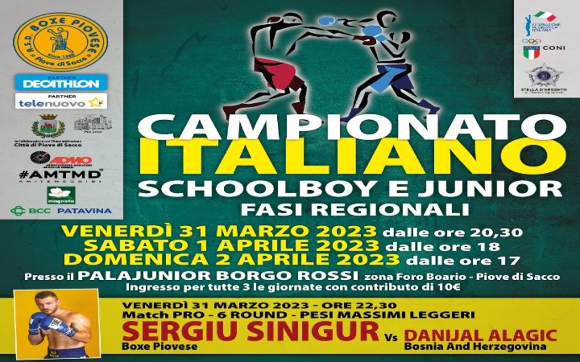 Boxe Piovese Campionati Italiani