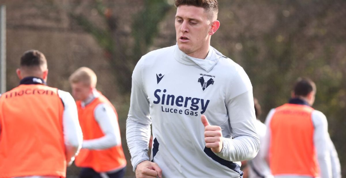 Gaich in allenamento (Grigolini/Hellas Verona)