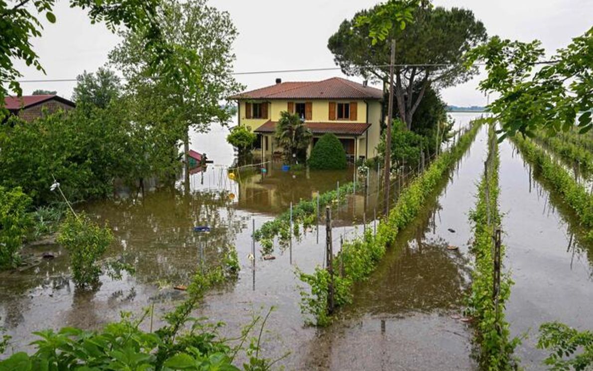 Alluvione in Emilia (foto Ansa)