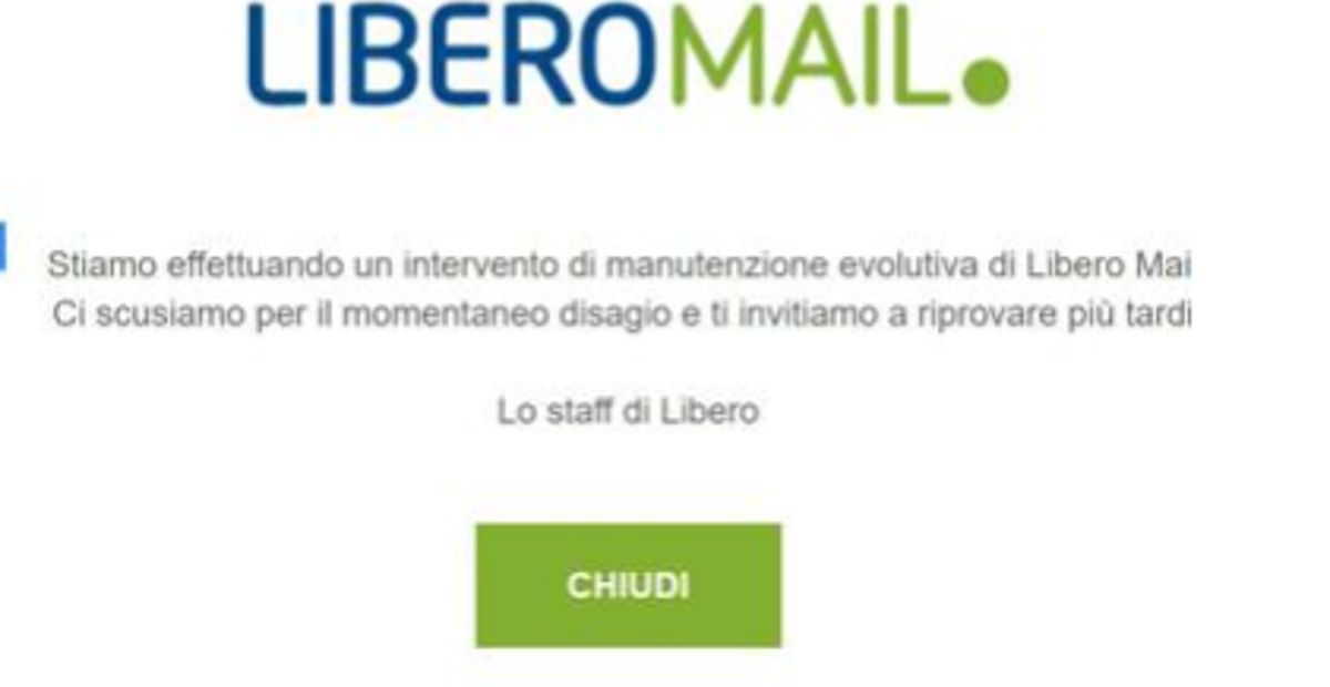 Libero E Virgilio Mail In Manutenzione Siti Bloccati Ecco Cosa Sta 