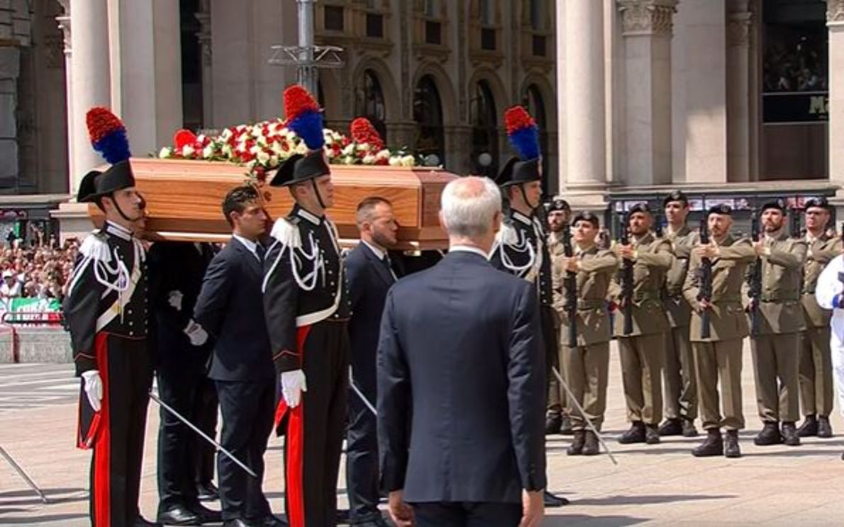 Funerali Berlusconi (foto Ansa)