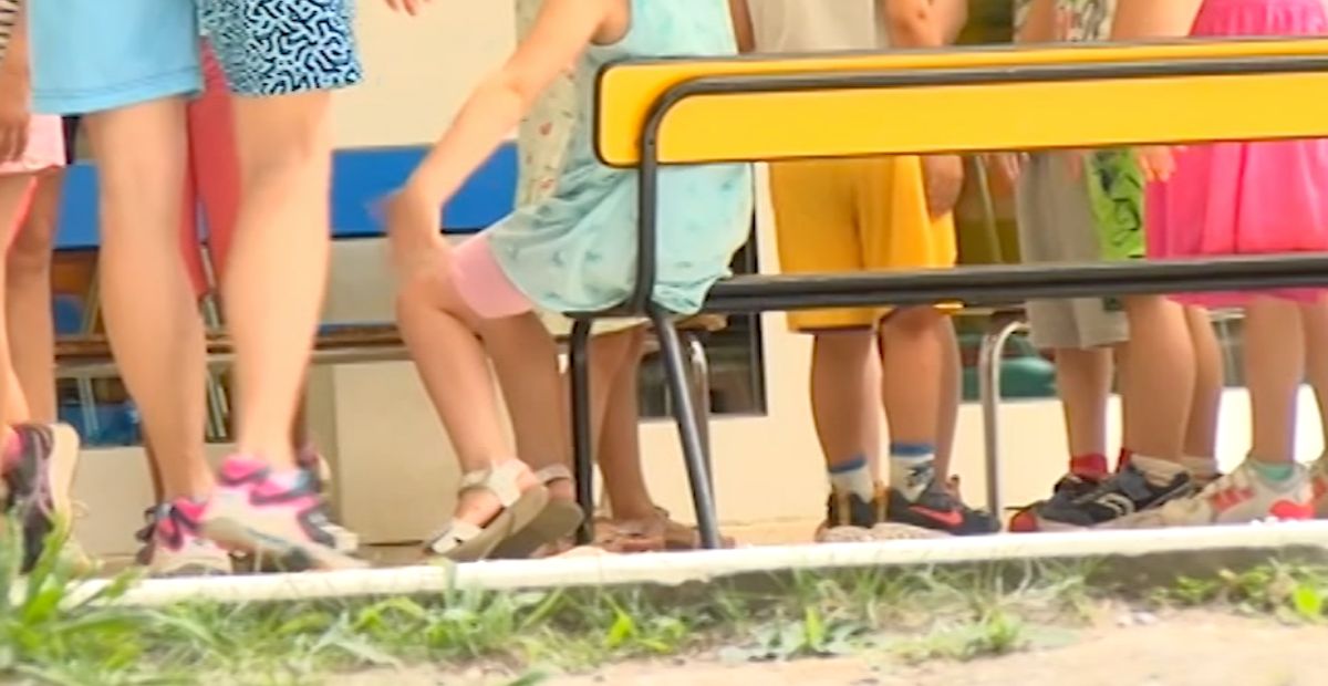 Bambini alla scuola materna
