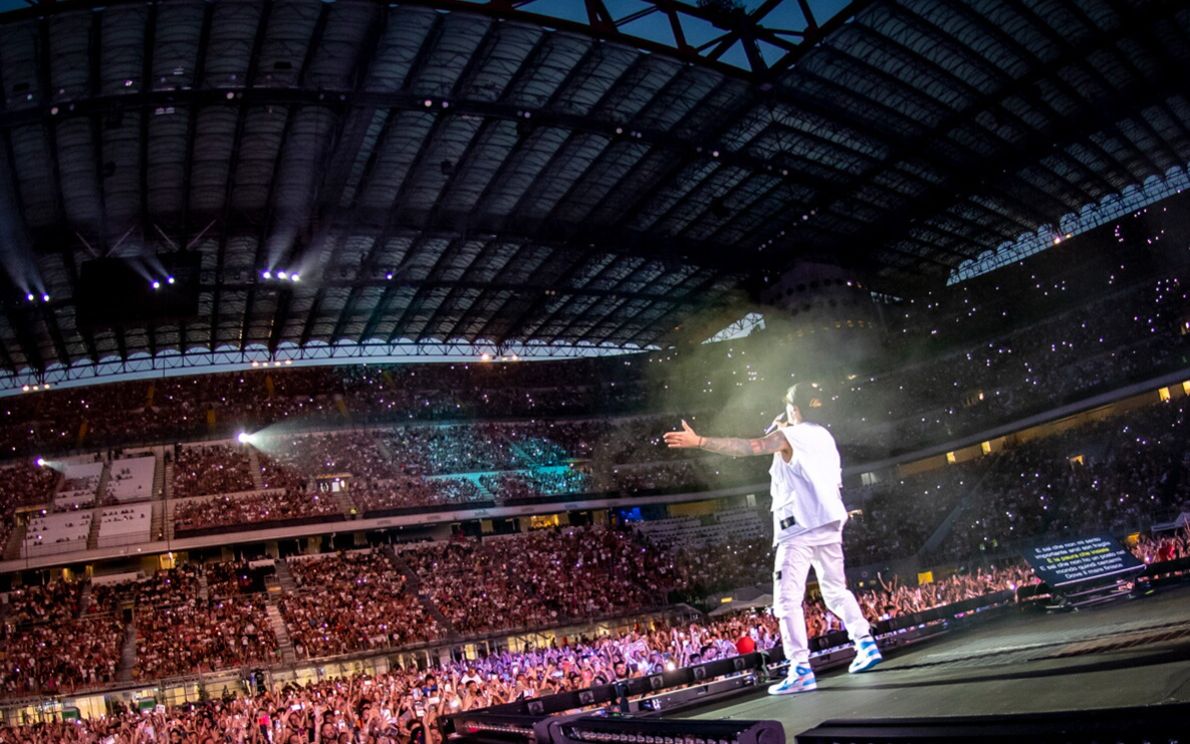 Ultimo a San Siro (foto Radio Italia)