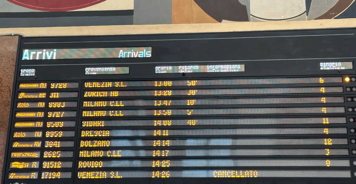 Treni in ritardo