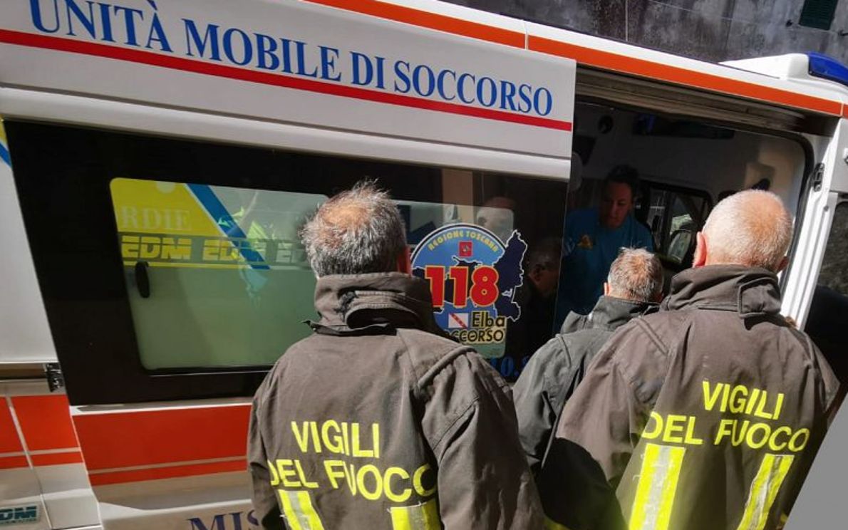 Vigili del Fuoco in azione all&#8217;Elba