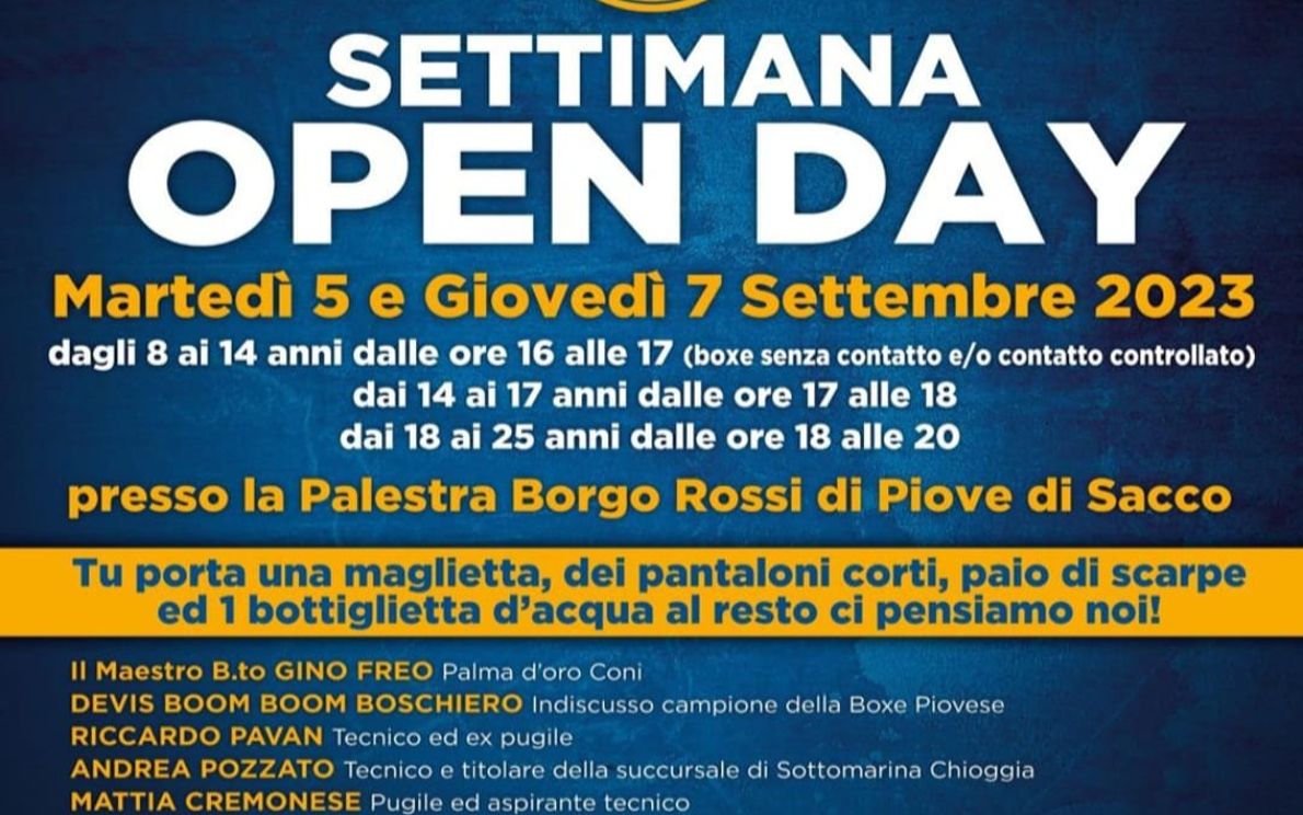 Open day Boxe Piovese