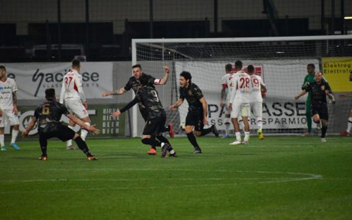Jelenic, il gol al Druso (foto Padova)