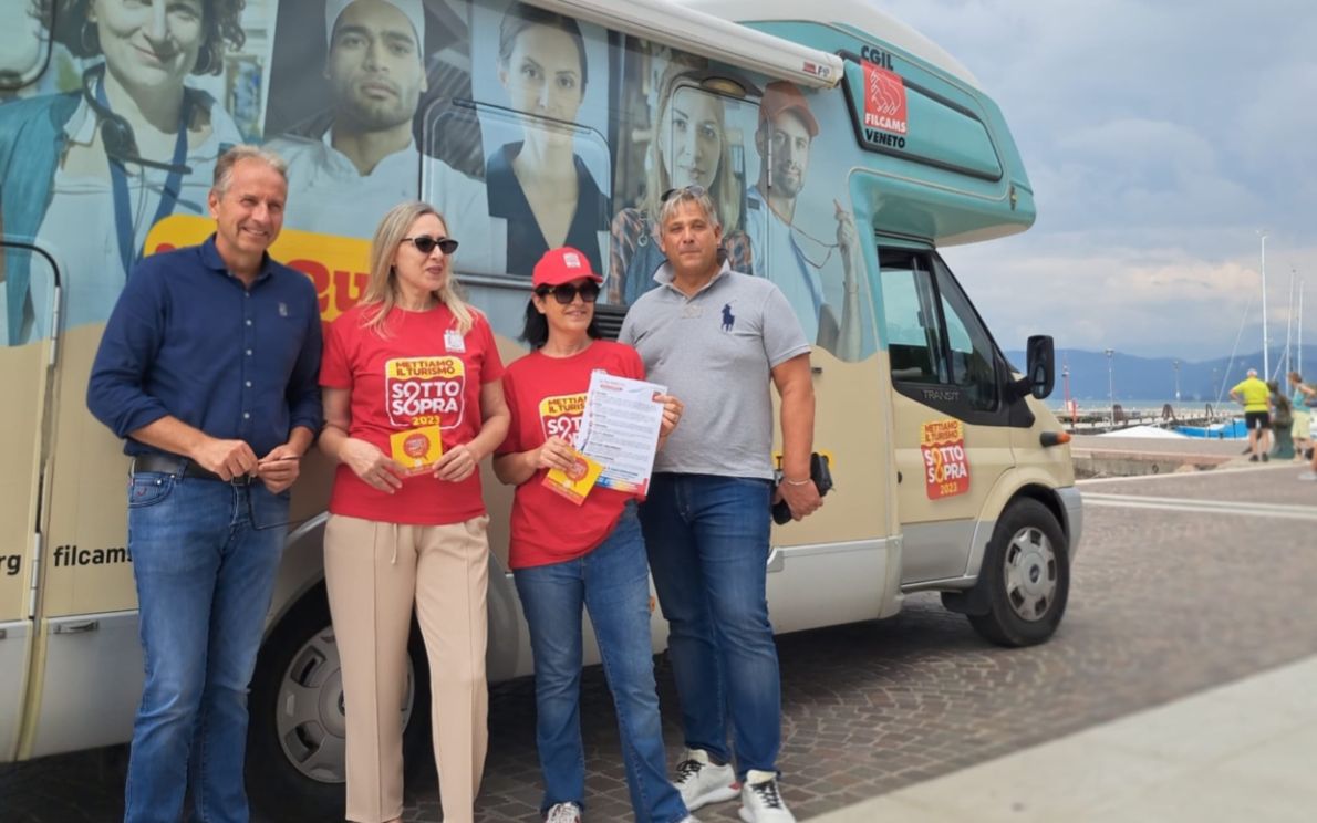 Camper Cgil sul lago di Garda