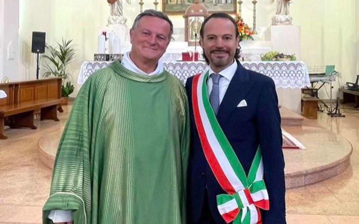 Elvy Bentani con Don Marino (foto FB Bentani)