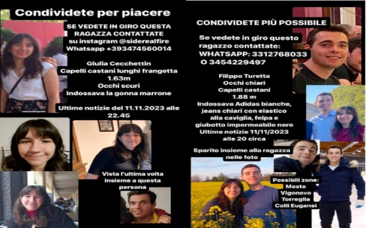 Giulia Cecchettin e Filippo Turetta