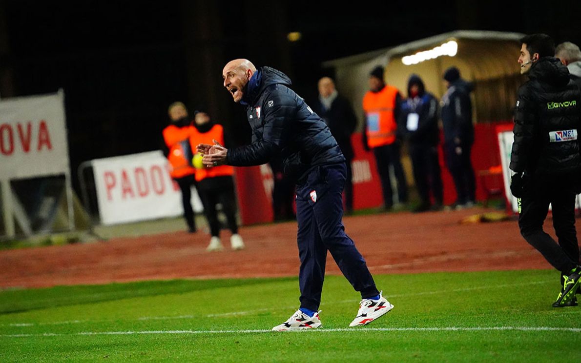 Possanzini all&#8217;Euganeo (foto Calcio Padova)