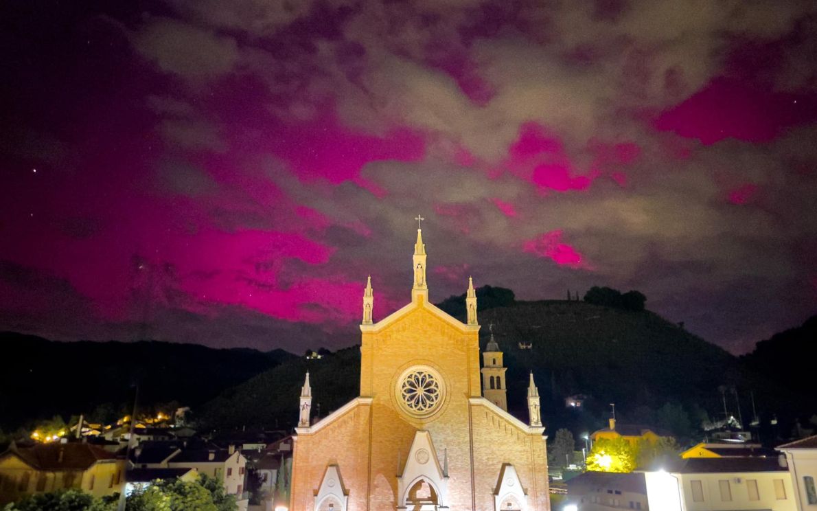 Aurora Boreale a Treviso