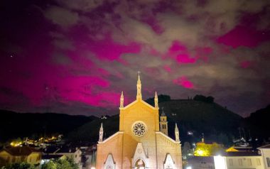 Aurora Boreale a Treviso