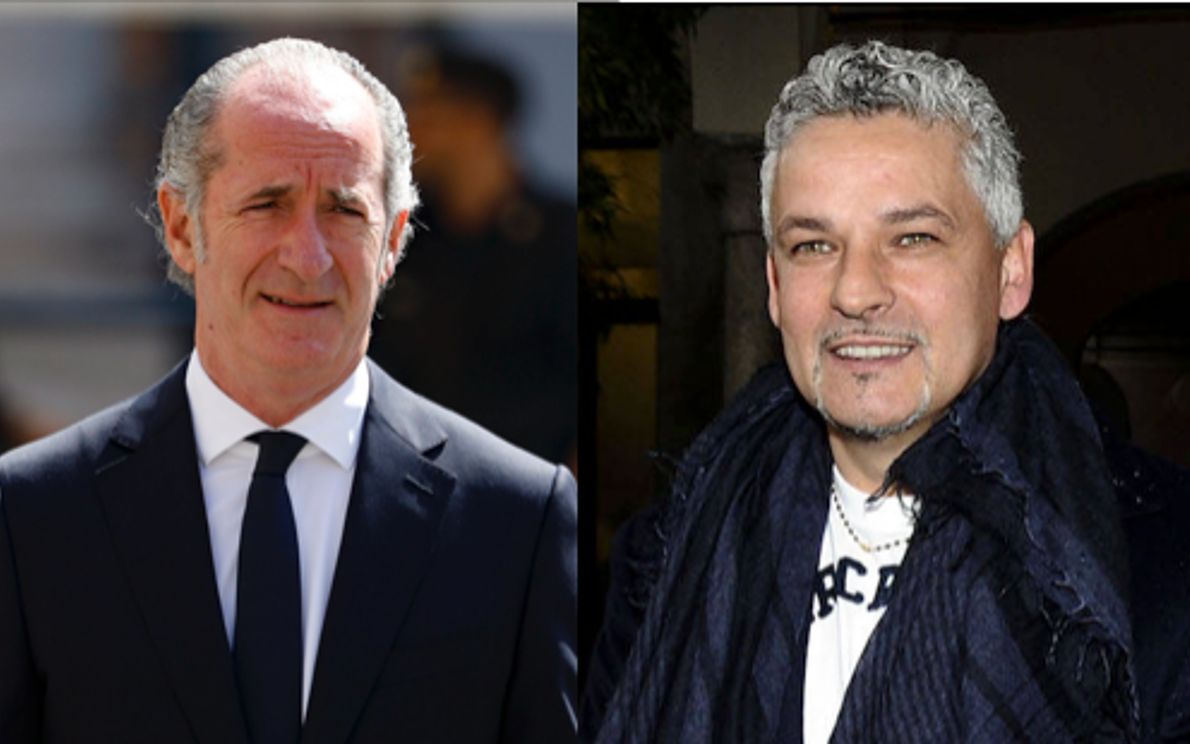 Luca Zaia e Roberto Baggio
