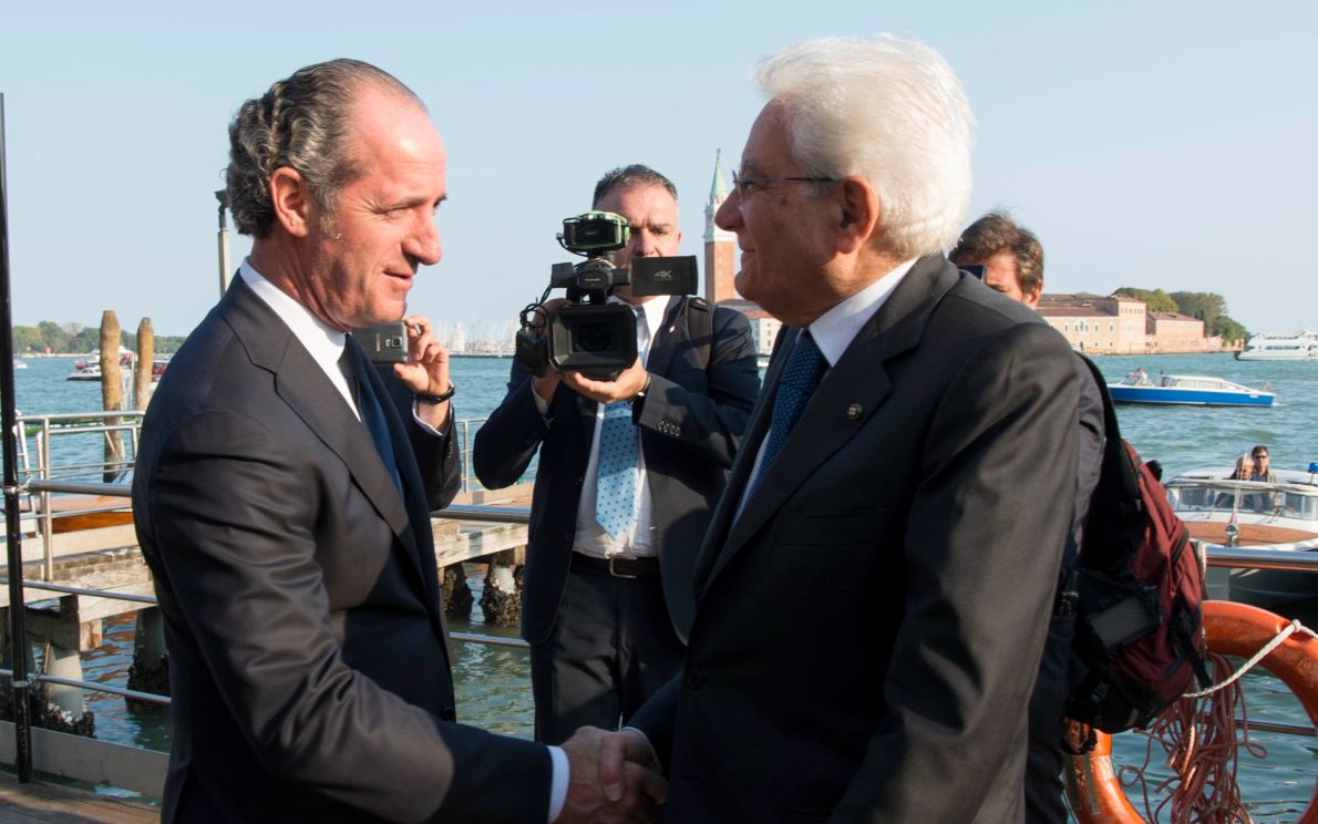 Luca Zaia e Sergio Mattarella