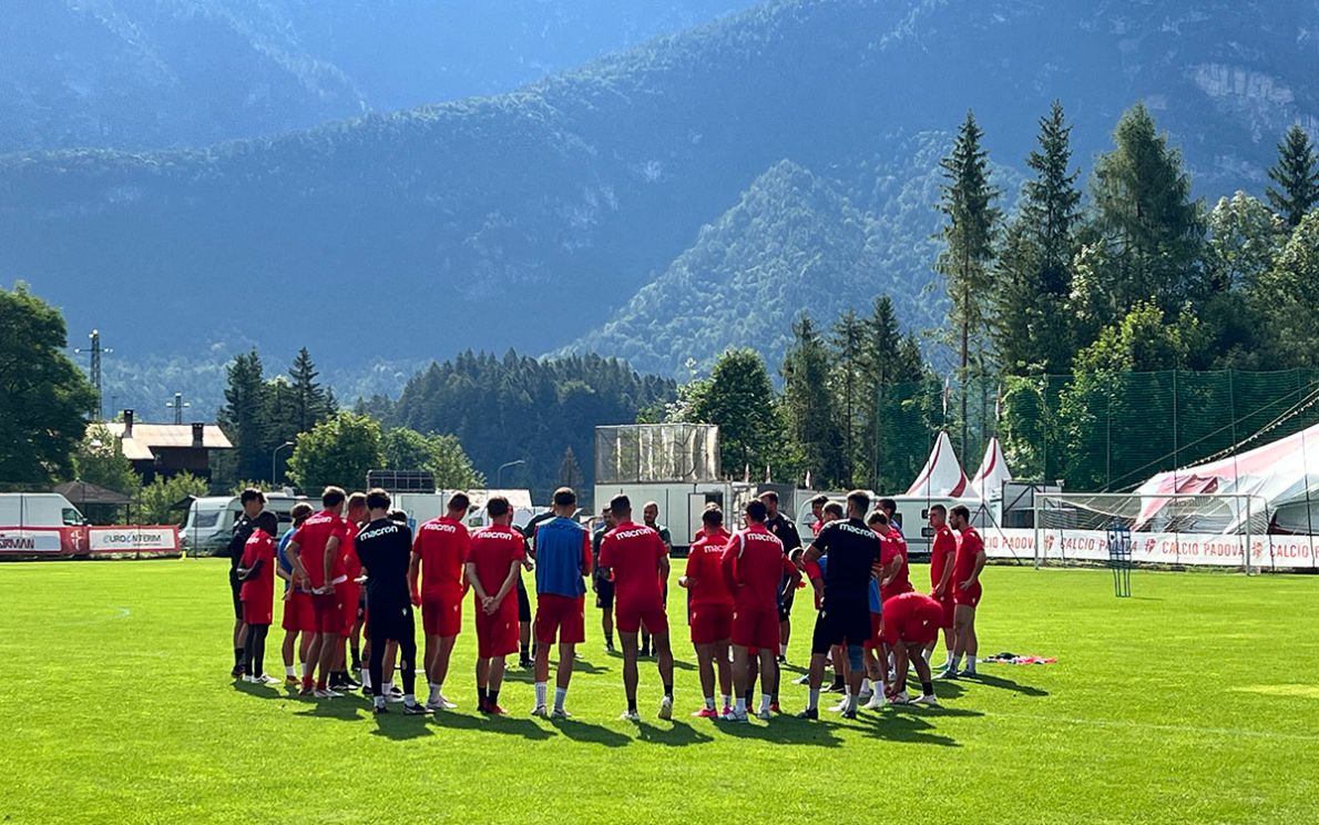 Padova in ritiro a Pieve di Cadore