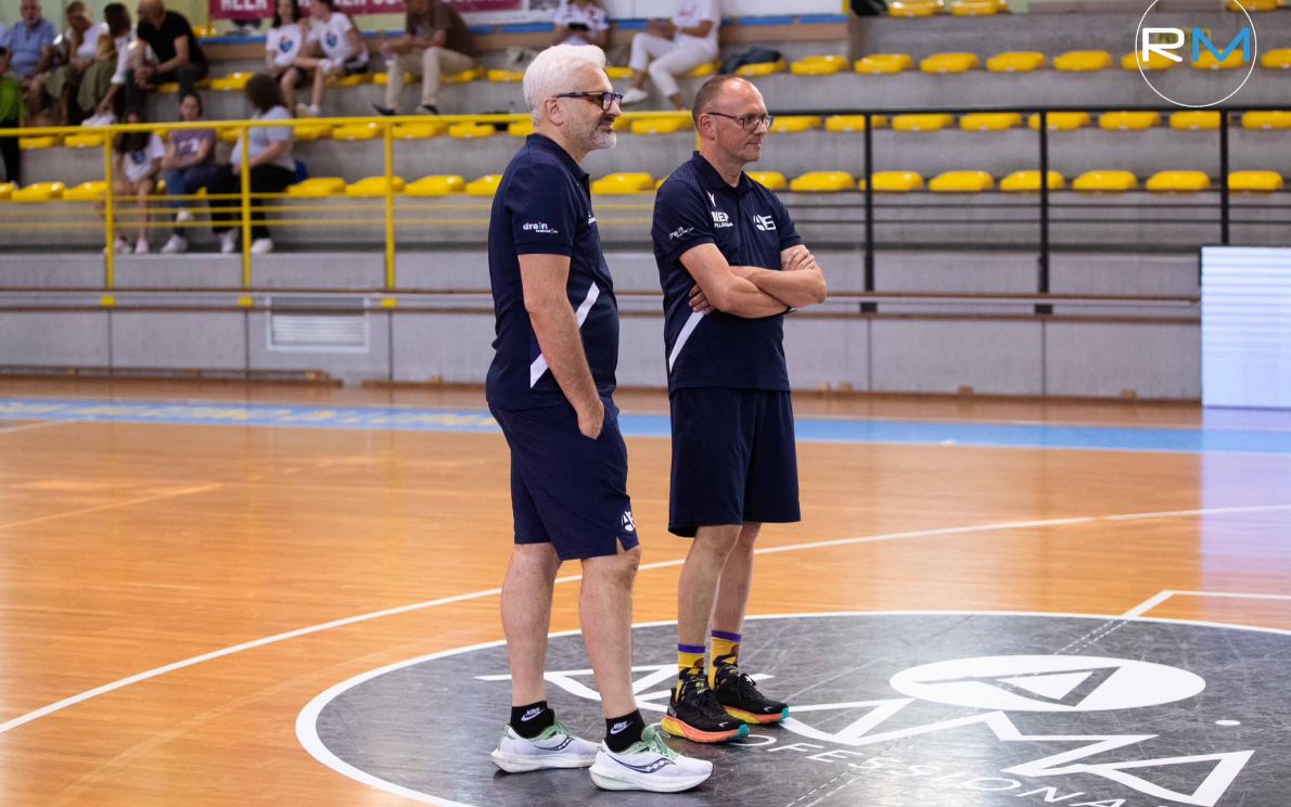 Nicola Soave (a destra) con l&#8217;assistente Saviano