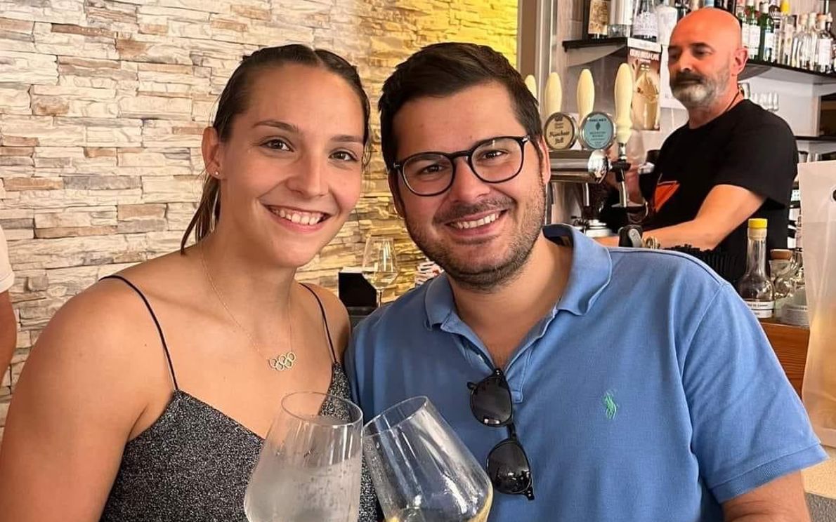 Il sindaco Pressi con Elisa Molinarolo