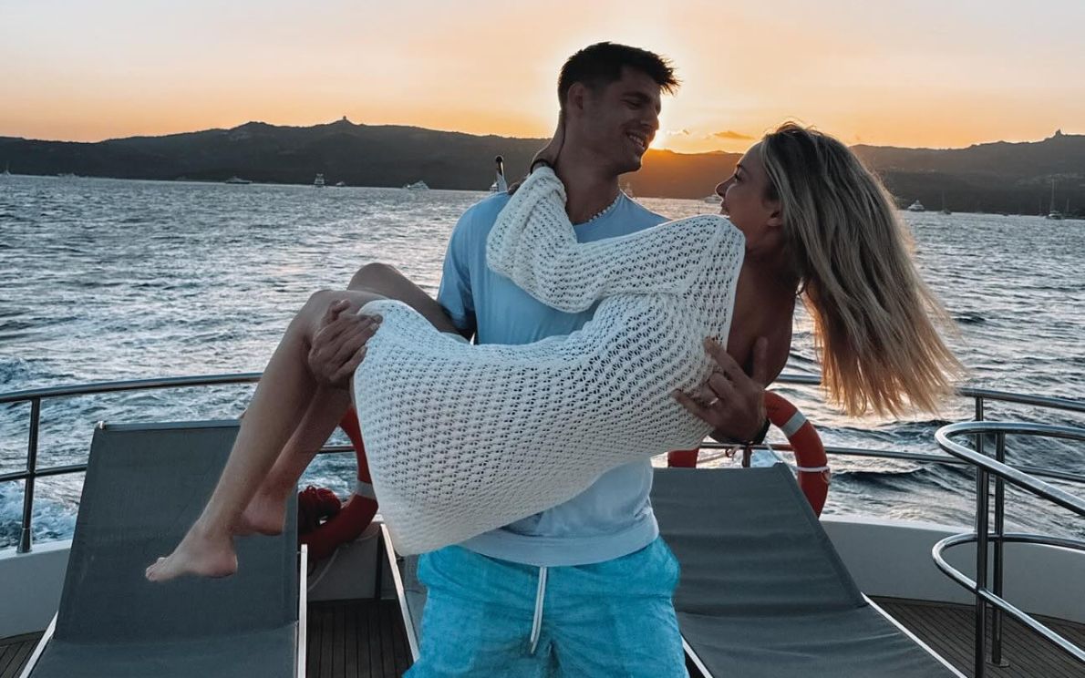 Alvaro Morata e Alice Campello